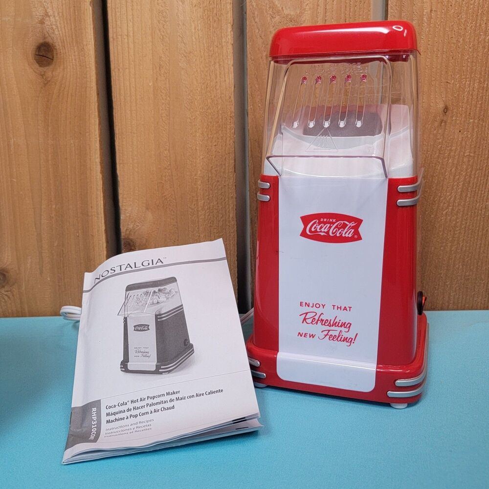 2015 Coca Cola Hot Air Popcorn Popper Machine New In Open Box from Nostalgia